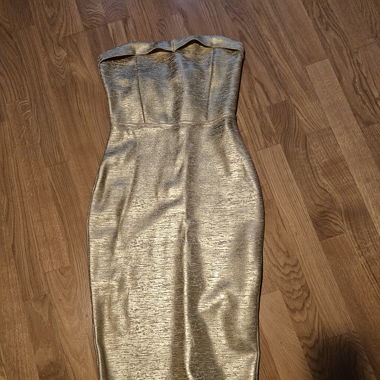 Goldenes Bandage Kleid