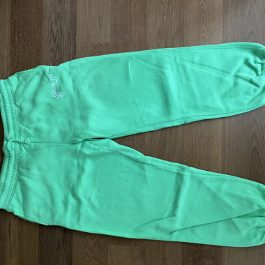 Neon green joggers
