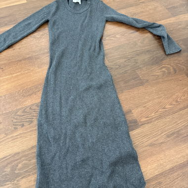 Vestito lungo grigio