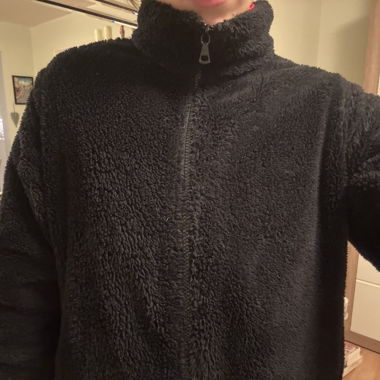 Giacca in pile UNIQLO nera