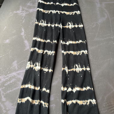 Pantaloni tie-dye neri