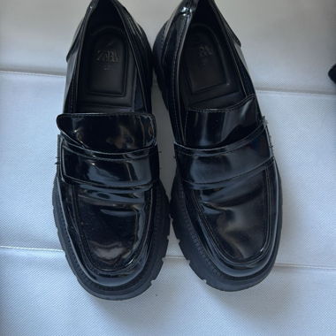 ZARA Patent Loafers