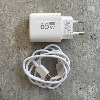 Caricatore 65W con cavo (USB-C/USB-A)
