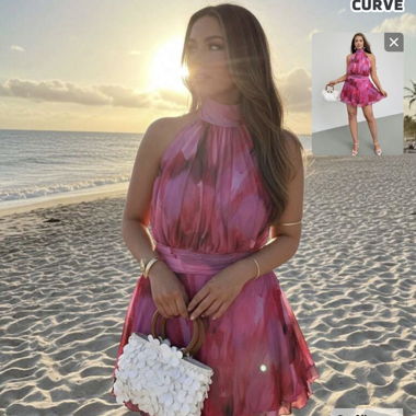 Pinkes Sommerkleid