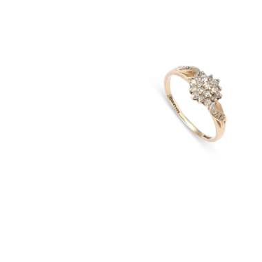9k gold diamond ring