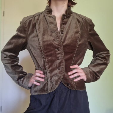 Brown Velvet Jacket