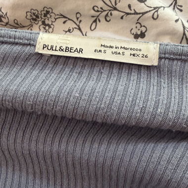 Top côtelé à manches longues Pull & Bear