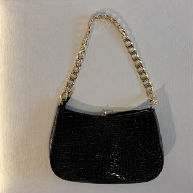 schwarze Minibag/Schultertasche