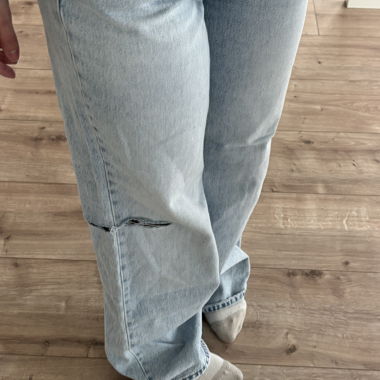 Weite Jeans grau Grösse 38