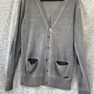 Gilet cardigan grigio