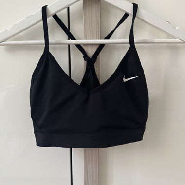 Nike black sports bra