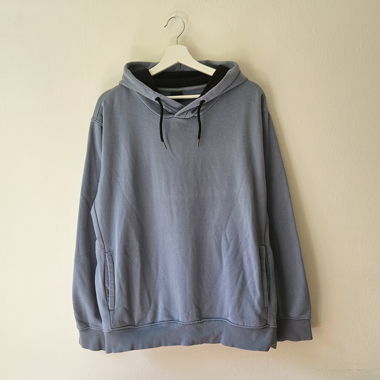 Sweat à capuche bleu