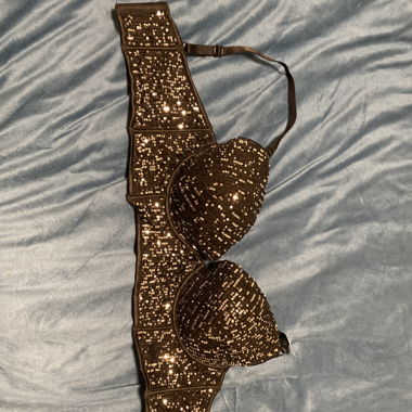 sparkly bra/top