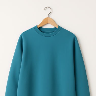 blauer Pullover