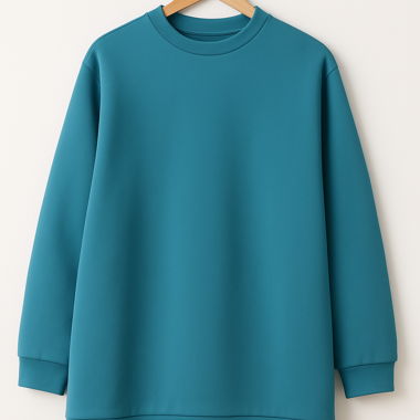 blauer Pullover