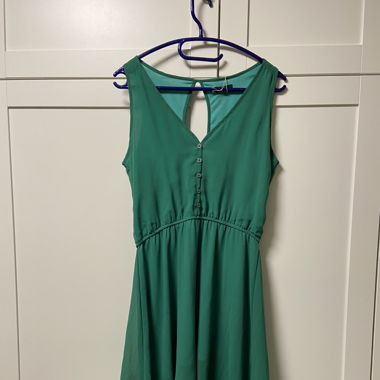 Robe fluide verte