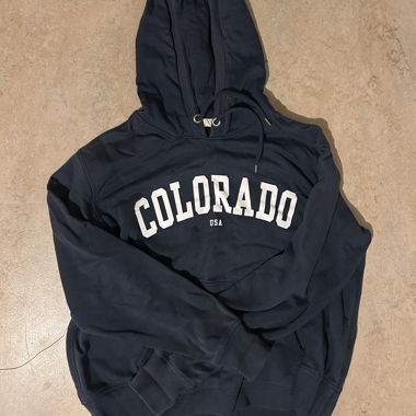 Felpa con cappuccio H&M Colorado, blu scuro