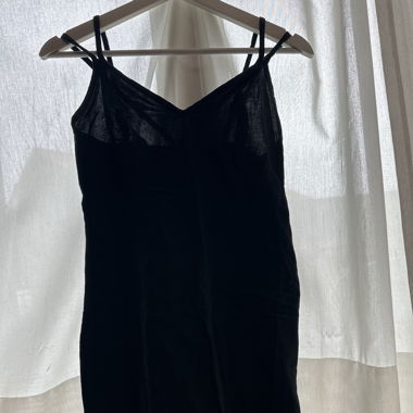 Kleid, leinenartig