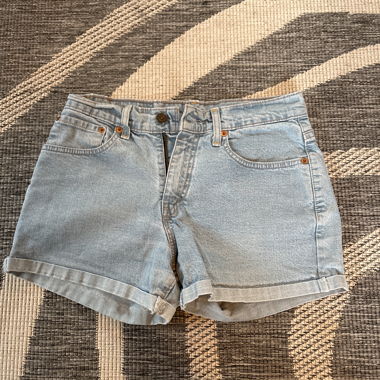 Short in denim blu chiaro
