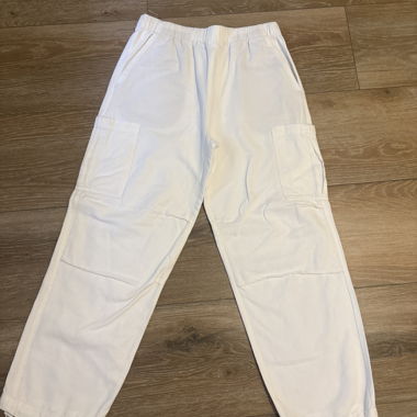 Pantalon cargo blanc