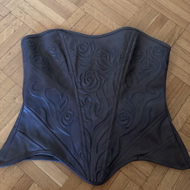 Black-brown patterned corset