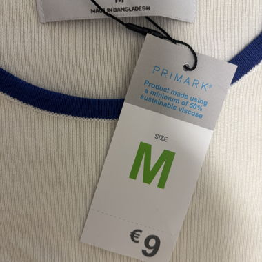 Weiss blaues crop tshirt 