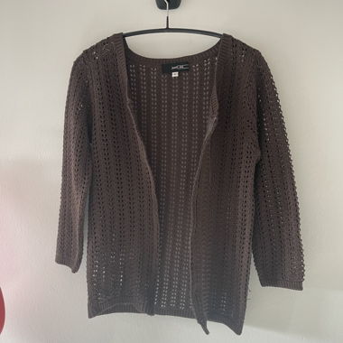 Brown Crochet Cardigan