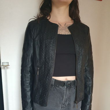 Veste en simili-cuir