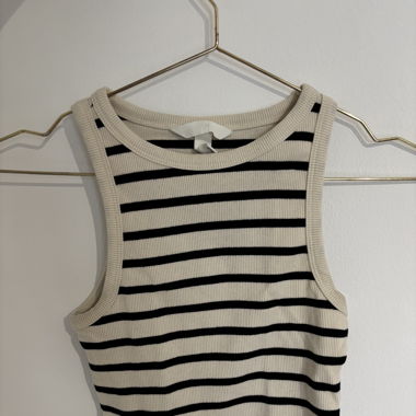 gestreiftes Crop Top