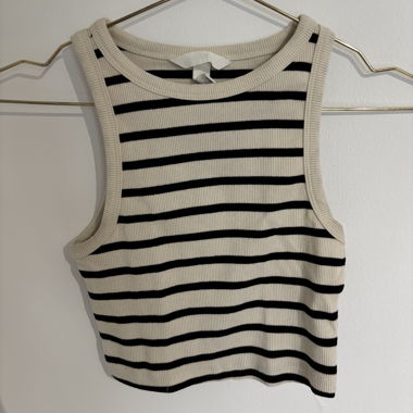 gestreiftes Crop Top