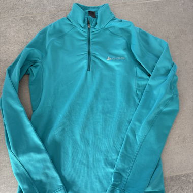 Sous-pull Odlo turquoise femme taille S