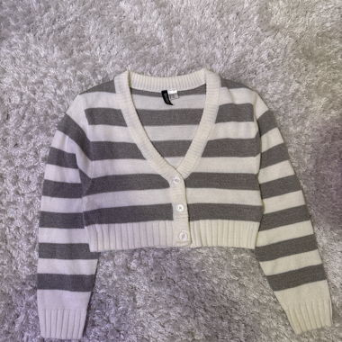 Striped Knit Cardigan