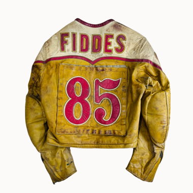 Combinaison de course vintage Speedway JAWA JOHN FIDDES #85 1960