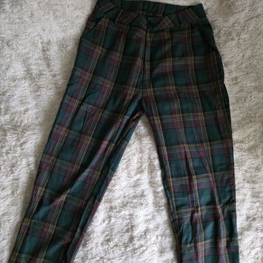 Checked Chino Trousers