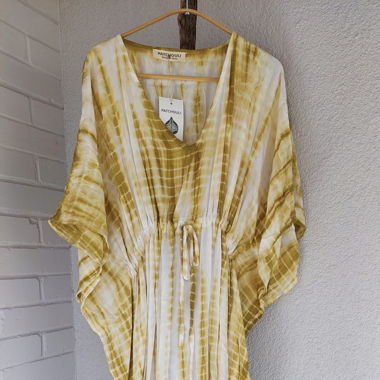 Boho-Chic Tie-Dye Kaftan