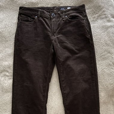 Volcom Corduroy Pants – Brown, Size 31 (Run Small)