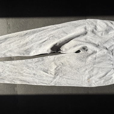 Pantaloni da jogging grigio chiaro con vita elastica