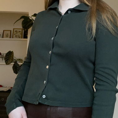 Dark green shirt/top - brandy Melville 