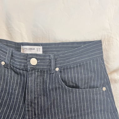 Striped dark blue Jeans