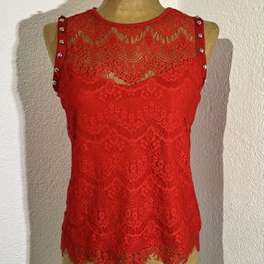 Guess Spitze-Top in Rot