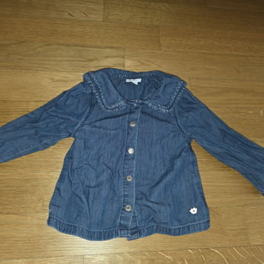 Baby Jeansbluse 12-18M