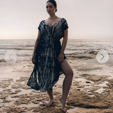 Dress Print black/beige - Brand New