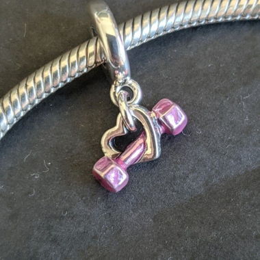 pandora hantel charm / dumbbell charm🎀
