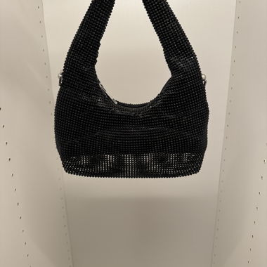 Schwarze Glitzer Tasche