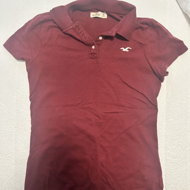 Polo Hollister bordeaux