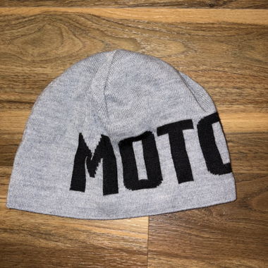 Graue MOTOREX Beanie-Mütze