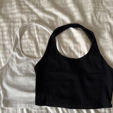 Pack of 2 Sleeveless Crop Tops 