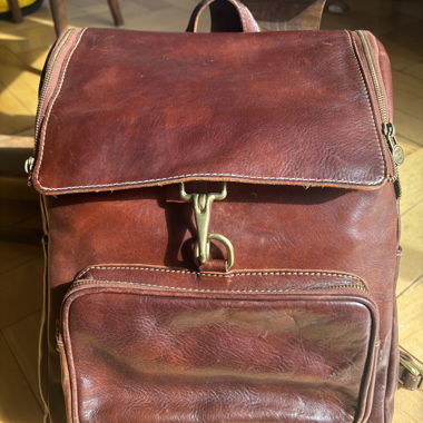 Sac à dos en cuir d'Italie