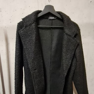 Schwarzer Teddy-Blazer