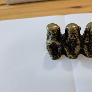 3 Affen Figur Vintage